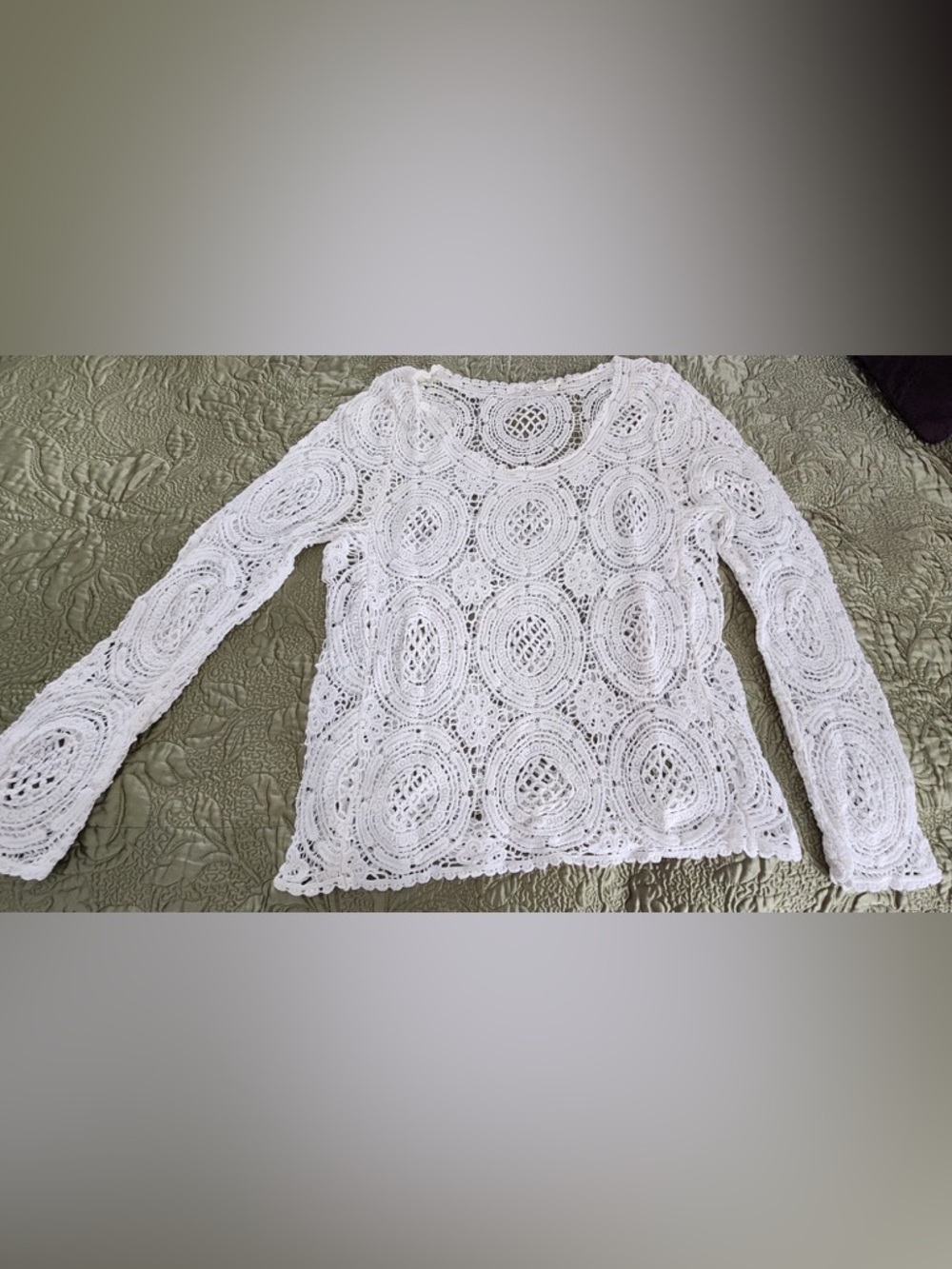 Solitaire White Crochet Top